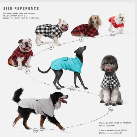 NWT XL Winter Pet Jacket PAWZ Road Removable hood - Picture 11 of 12